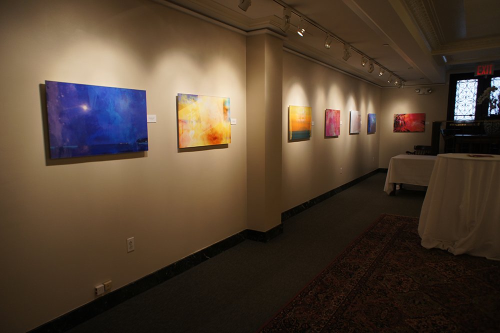 Iconics / Poetics installation view at the Union League Club Gallery.